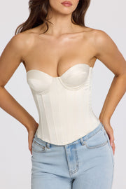 Oh Polly Araminta 11361 Top Corset Satin Ivoire