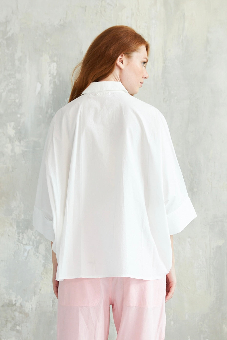 Chicosoleil Flamingo chemise blanche coton broderie