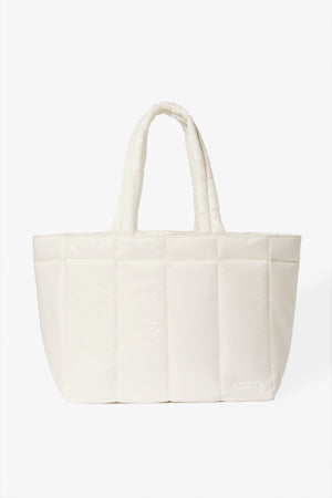 Oh Polly Bo+Tee Tote Bag Matelassé Blanc Imperméable
