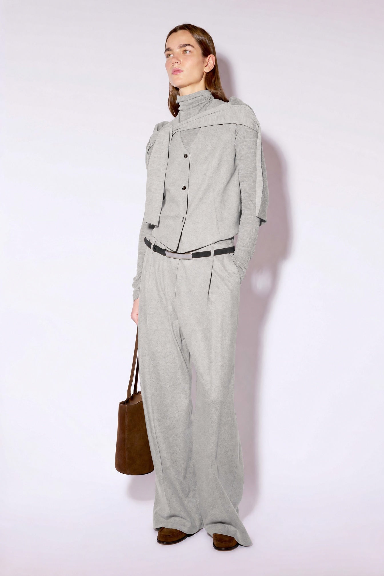 Liviana Conti Arthur pantalon palazzo marron