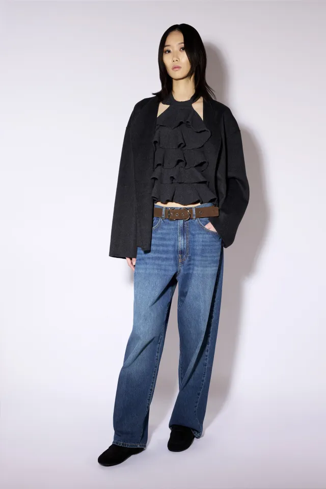 Liviana Conti Breanna top laine anthracite slim