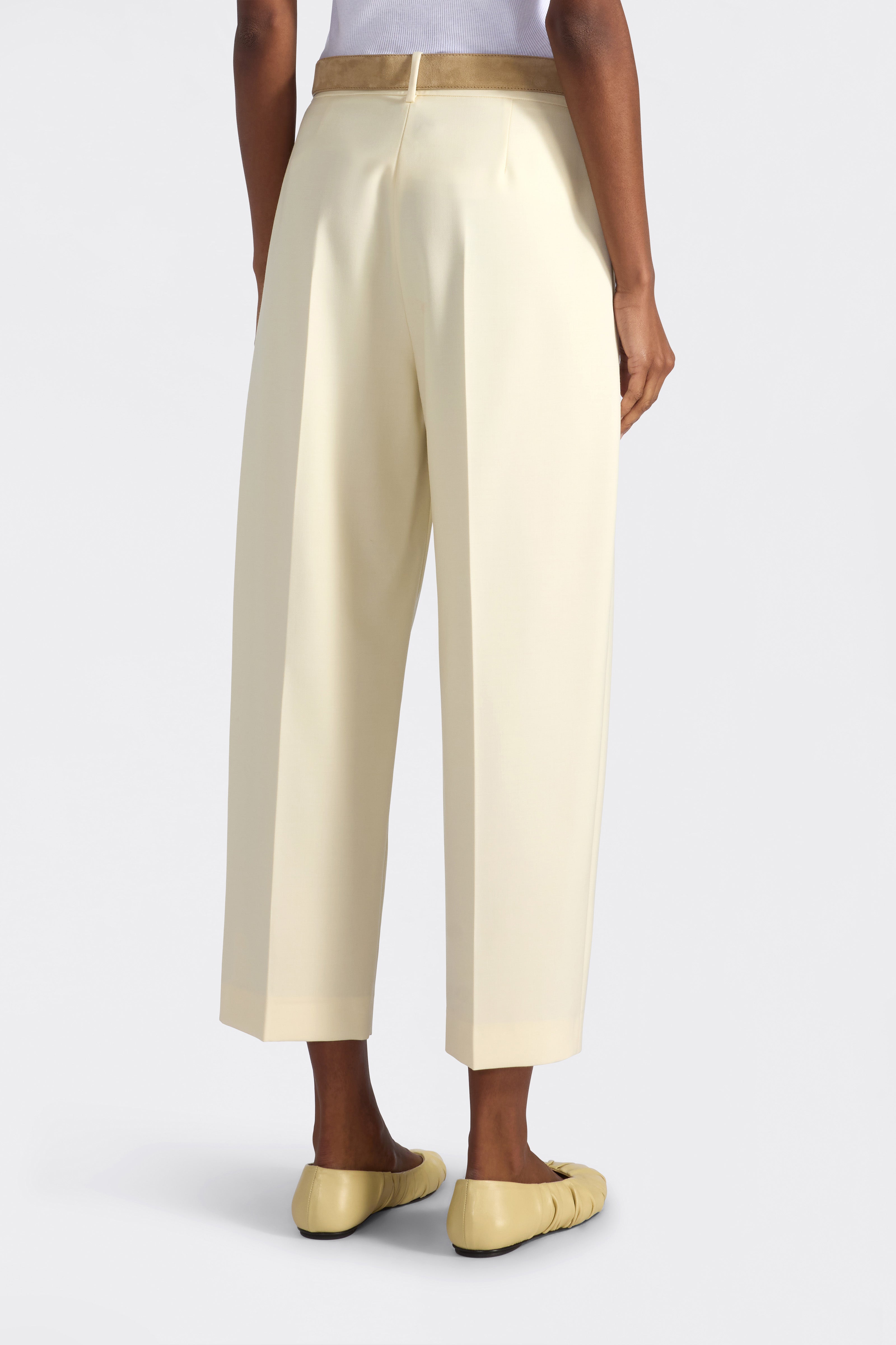 Liviana Conti Alexander pantalon crop laine polline
