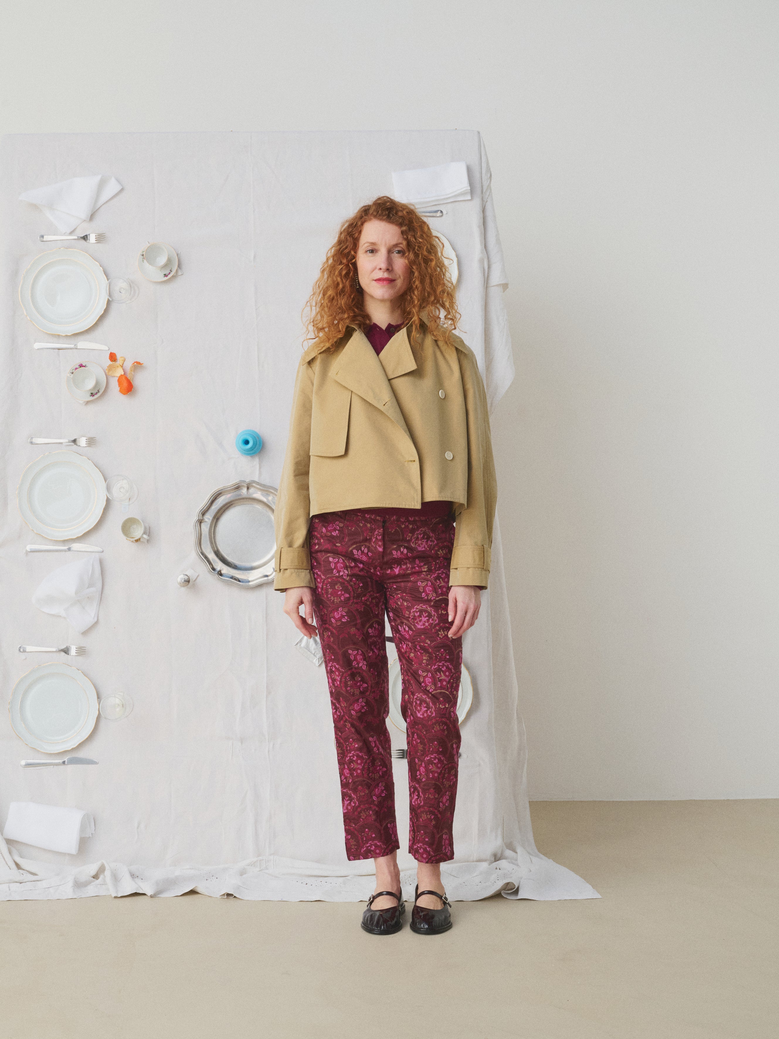 Mii à table Volver veste trench déperlant brodé S-L