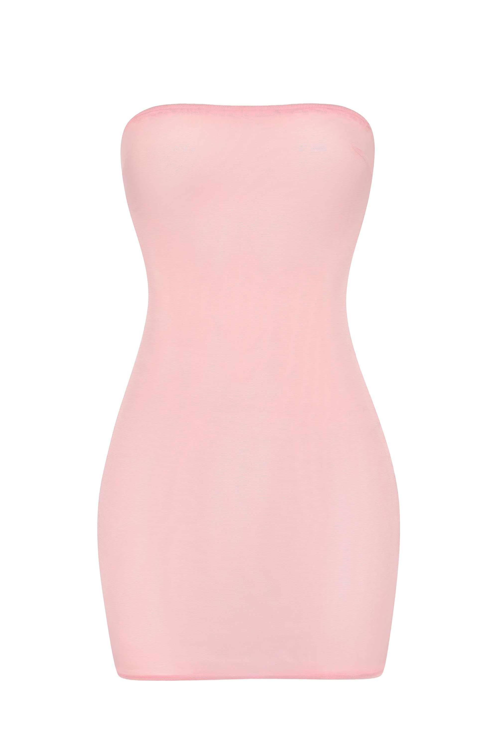 Oh Polly Slip robe mini bustier rose bretelles amovibles