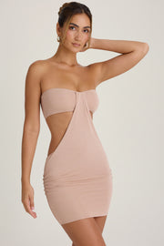 Oh Polly Lilia robe mini bandeau peche découpes