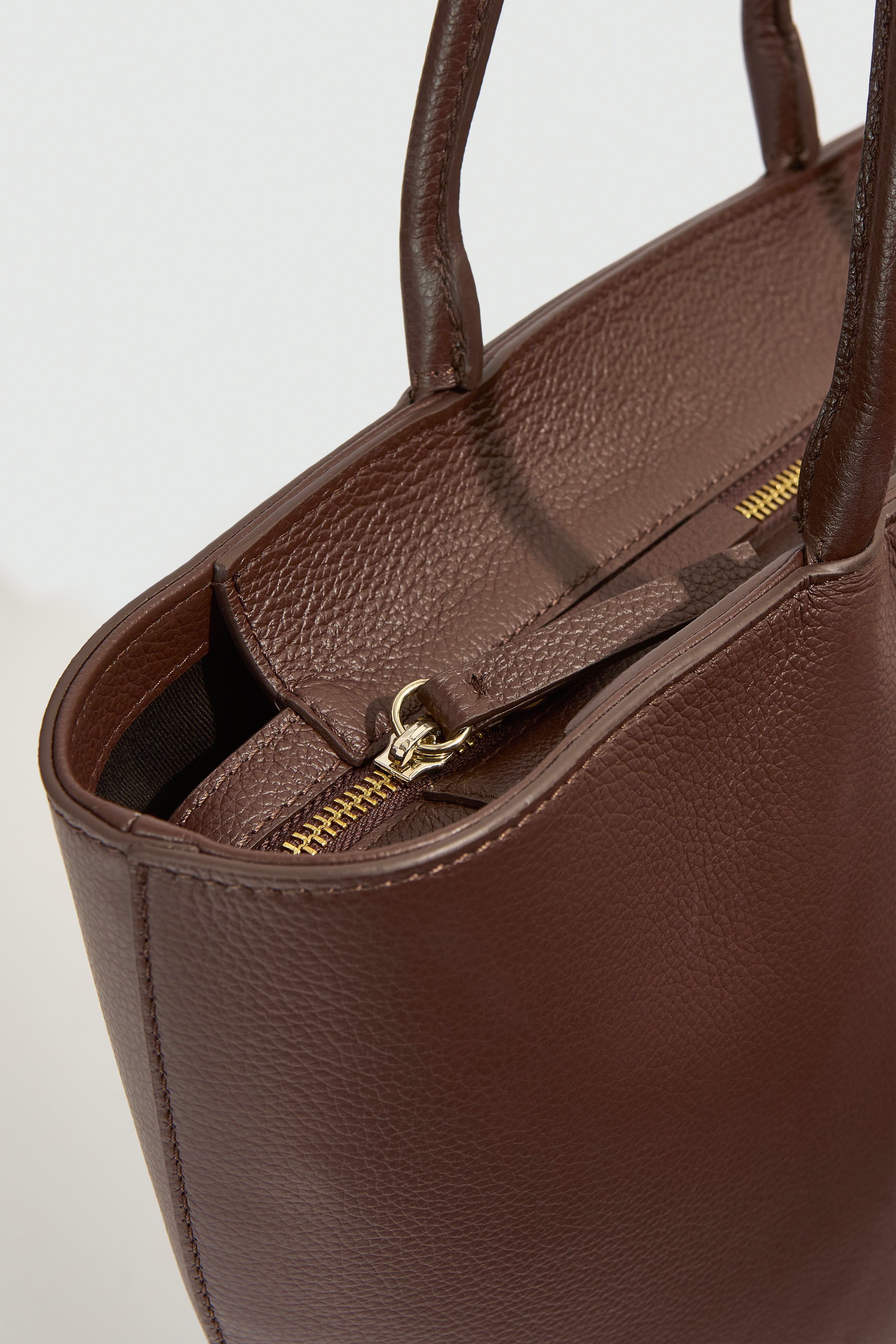 Liviana Conti Amelie sac cuir marron veau grainé