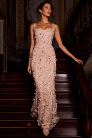 Oh Polly Embellished Vasanta robe corset sable sequins