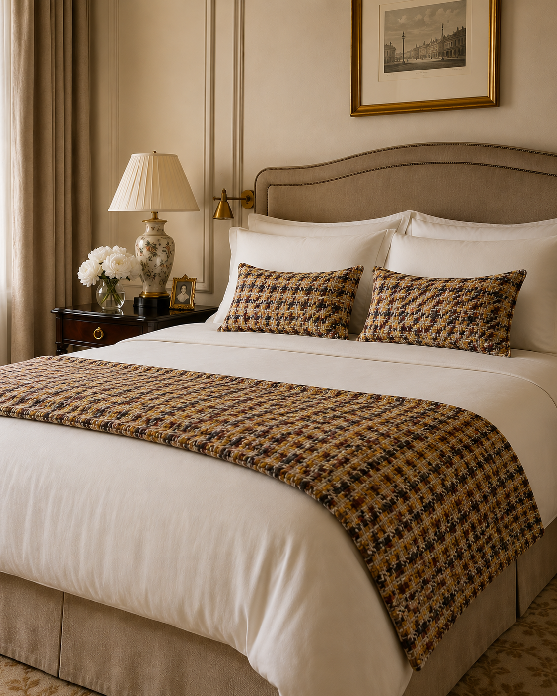 The Ethiquette Maison Villeroy housse coussin tweed 30x50 cm