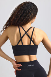 Oh Polly Define Luxe brassière sport noire maintien fort