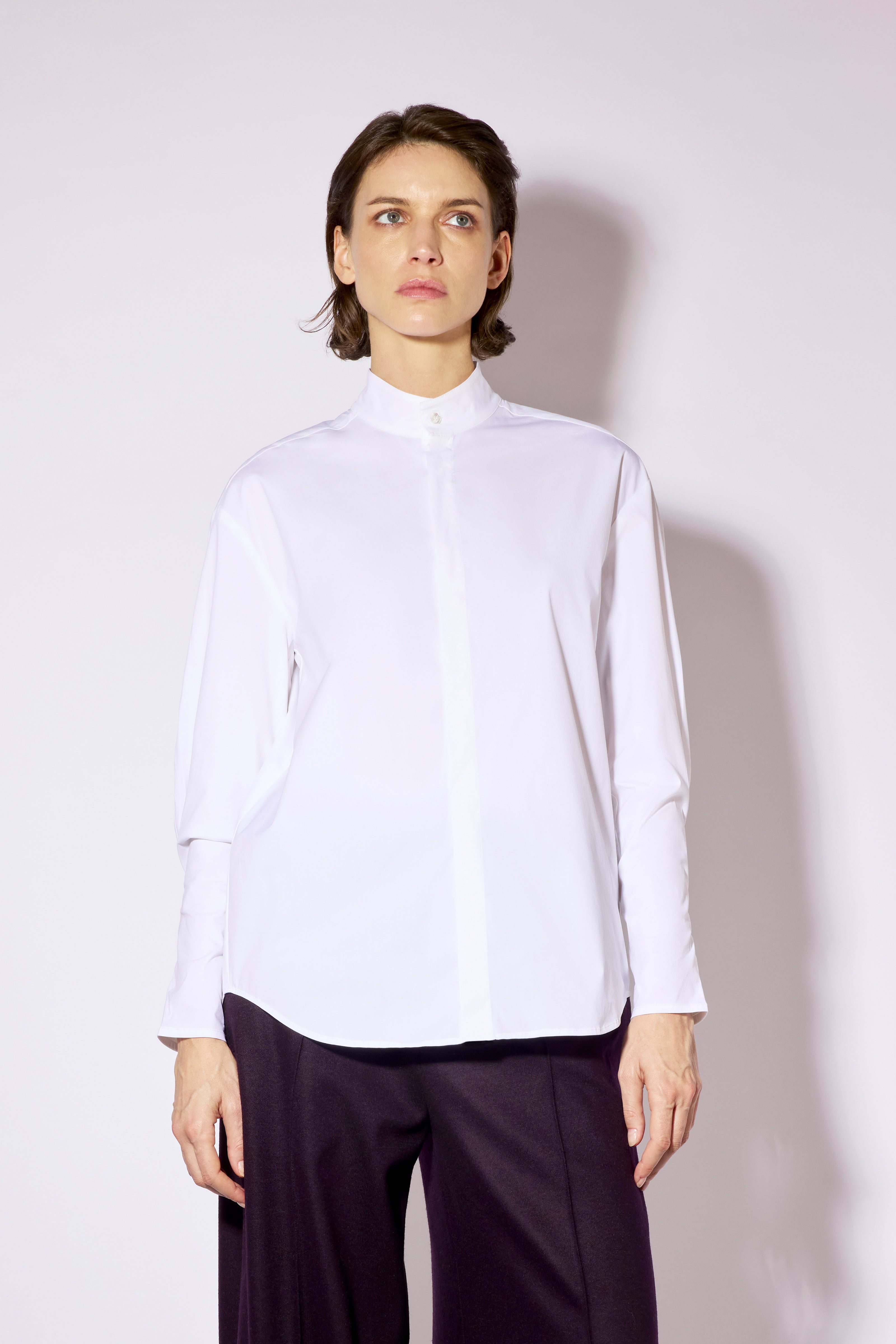 Liviana Conti Rosie chemise blanche col coréen