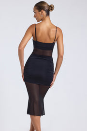 Oh Polly Dresses Alviva 9726 robe noire mesh sweetheart