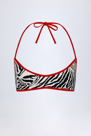 Oh Polly Swim NS0820 Haut Bikini Zèbre Réversible