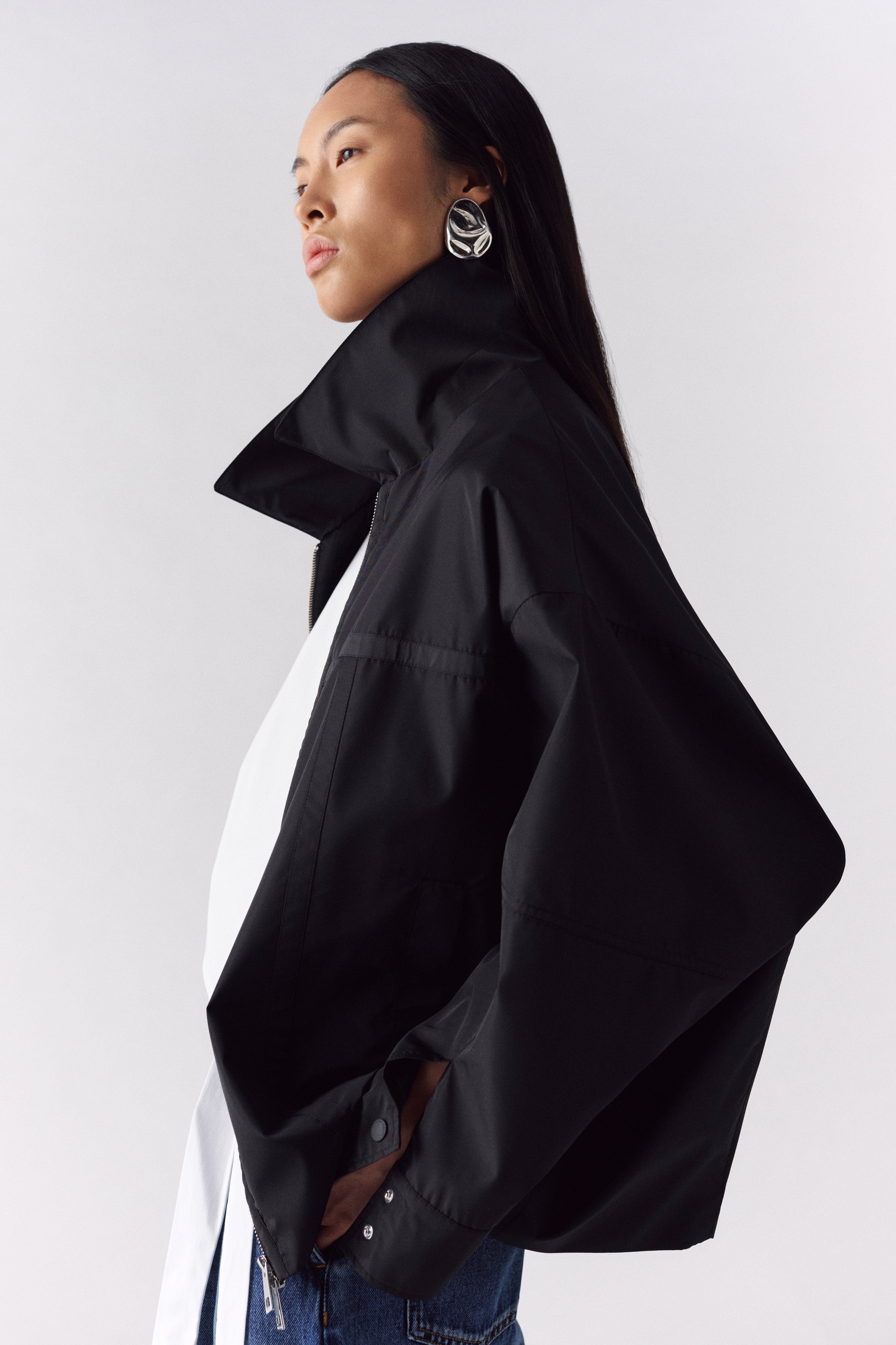 Liviana Conti Maxim veste femme Noir taffetas zippée
