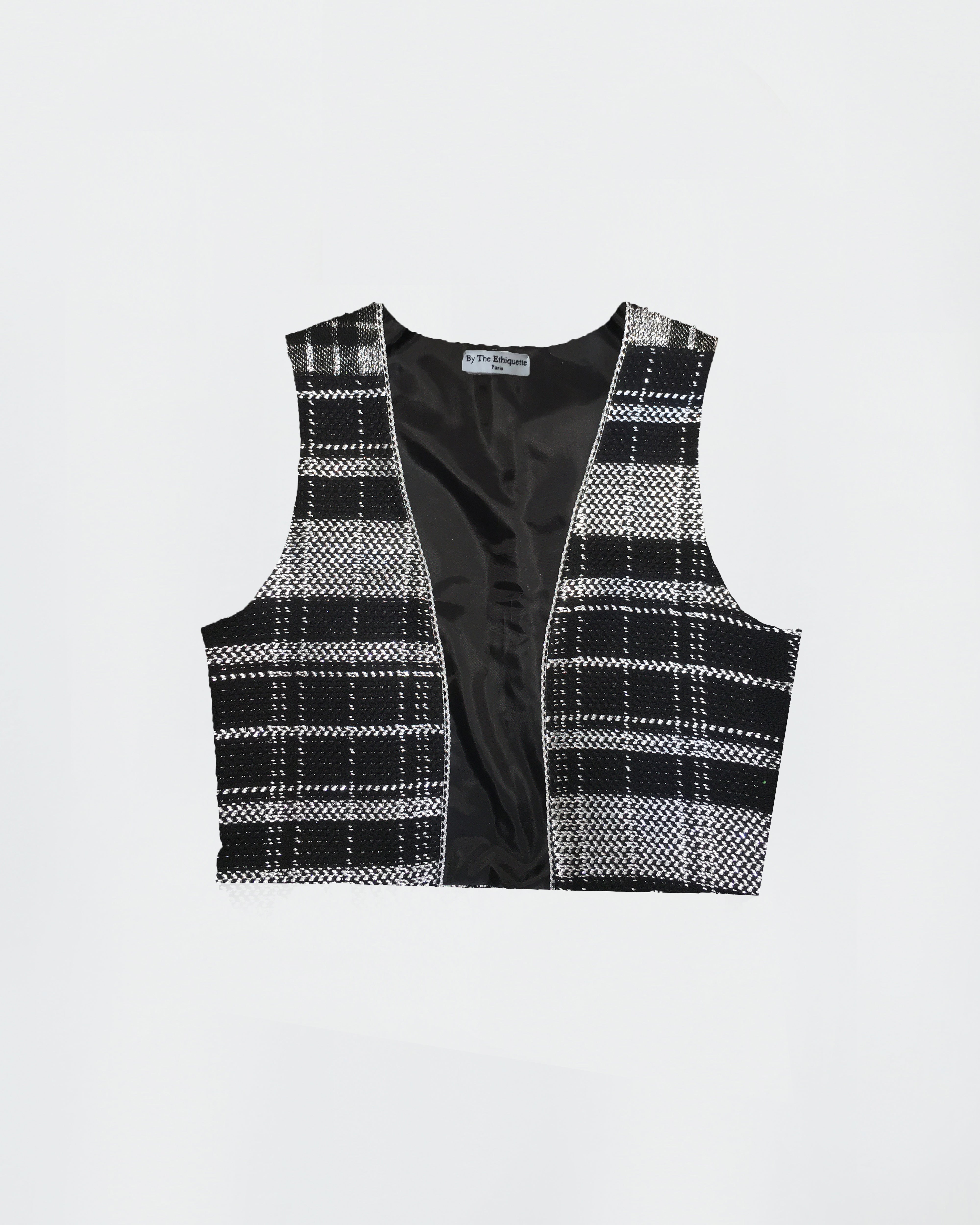 The Ethiquette Vestes veste Paris tweed patchwork taille unique