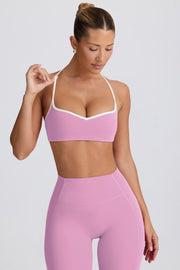 Oh Polly Bo+Tee BT2097 brassière sport rose poudré maintien léger
