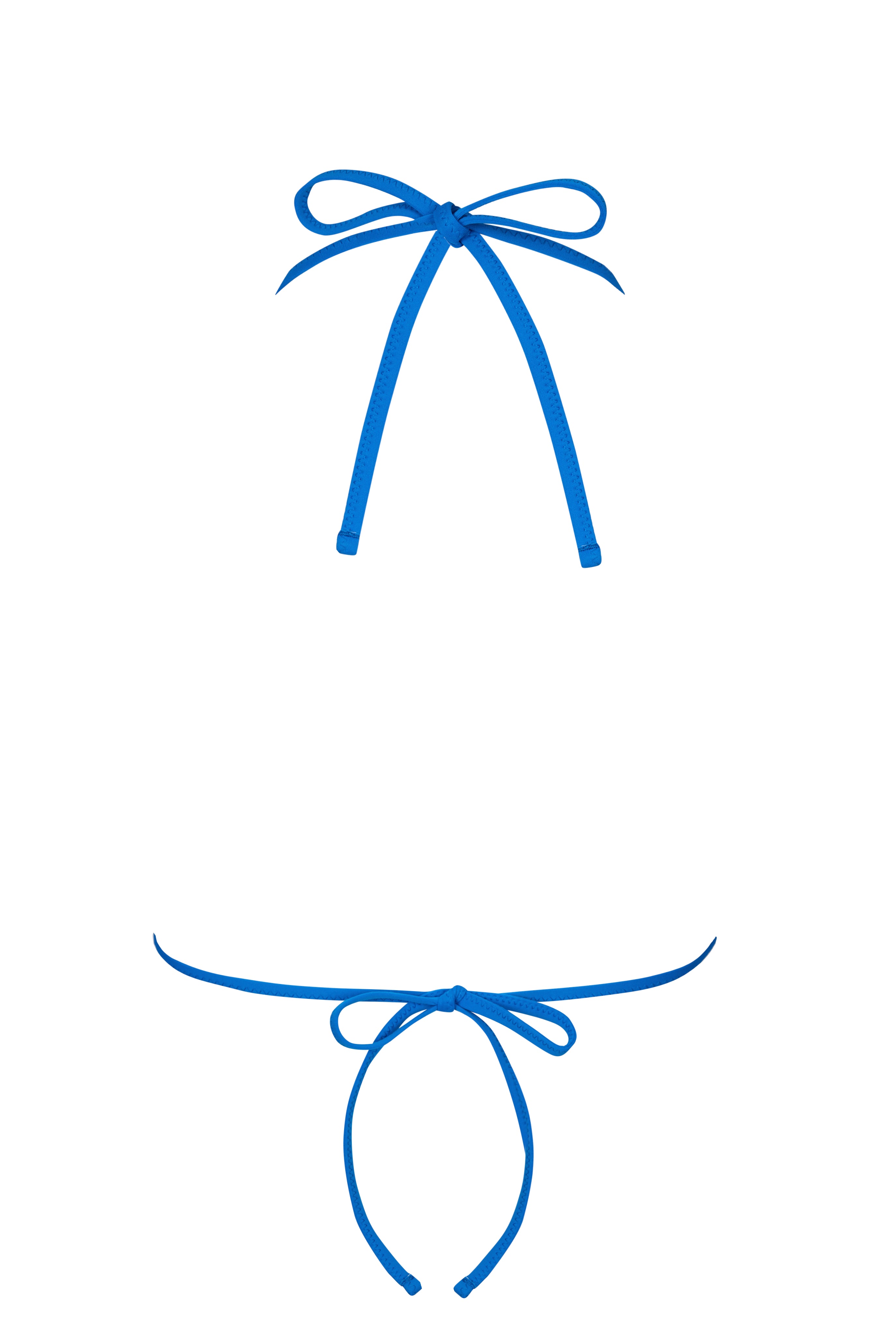 Oh Polly Leil Haut Bikini Triangle Saphir Sequins
