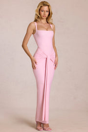 Oh Polly Nayeli 16149 Robe Maxi Blossom Pink Jersey