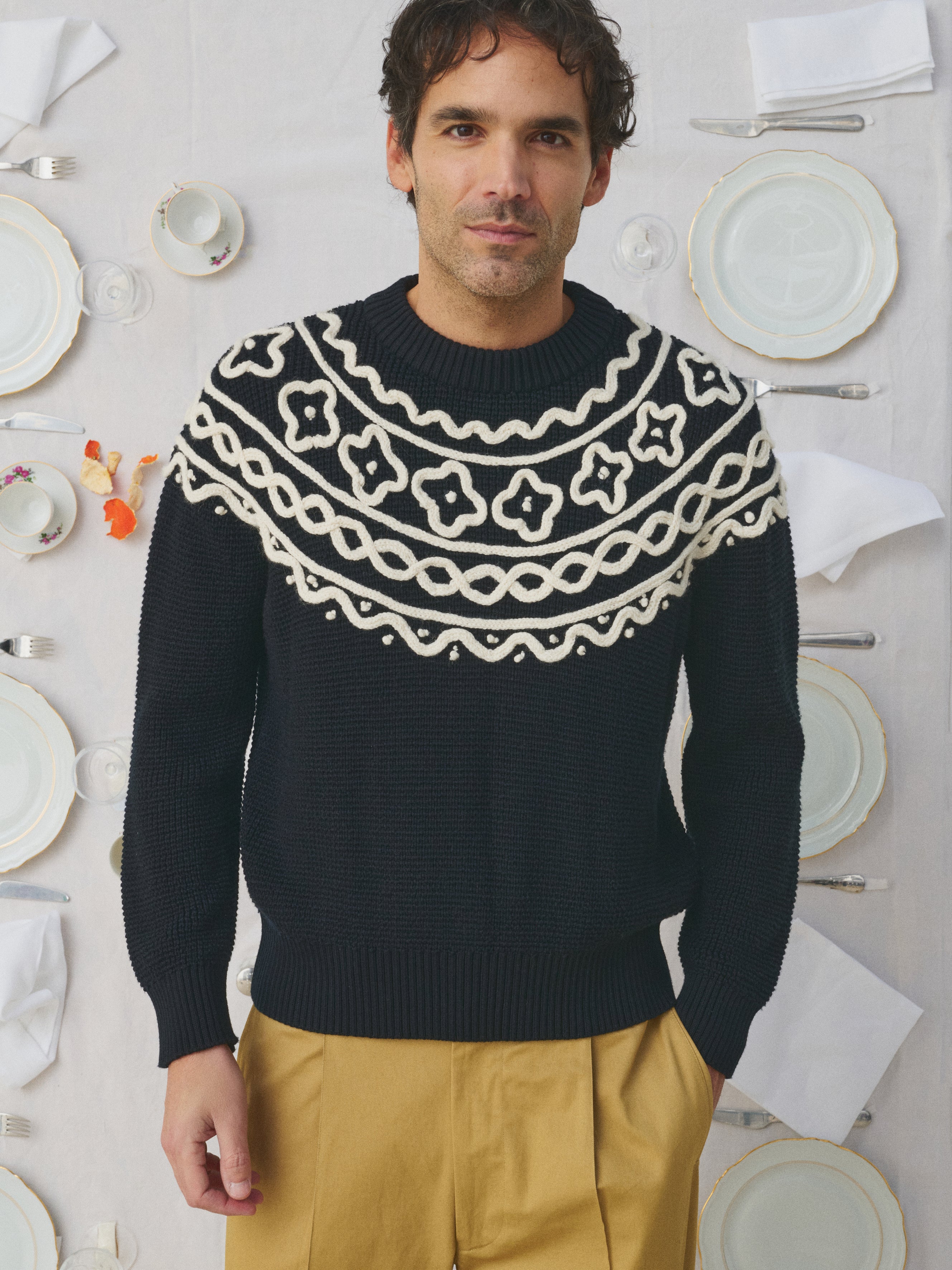 Mii a table Pata pull maille homme Taille M