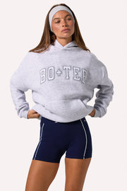 Oh Polly Knitwear Hoodie BT02578 sweat à capuche gris chiné