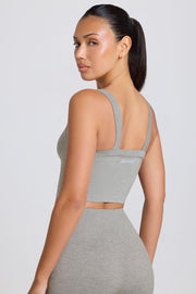 Oh Polly Super Sculpt Top Camisole Gris Chiné Gainant