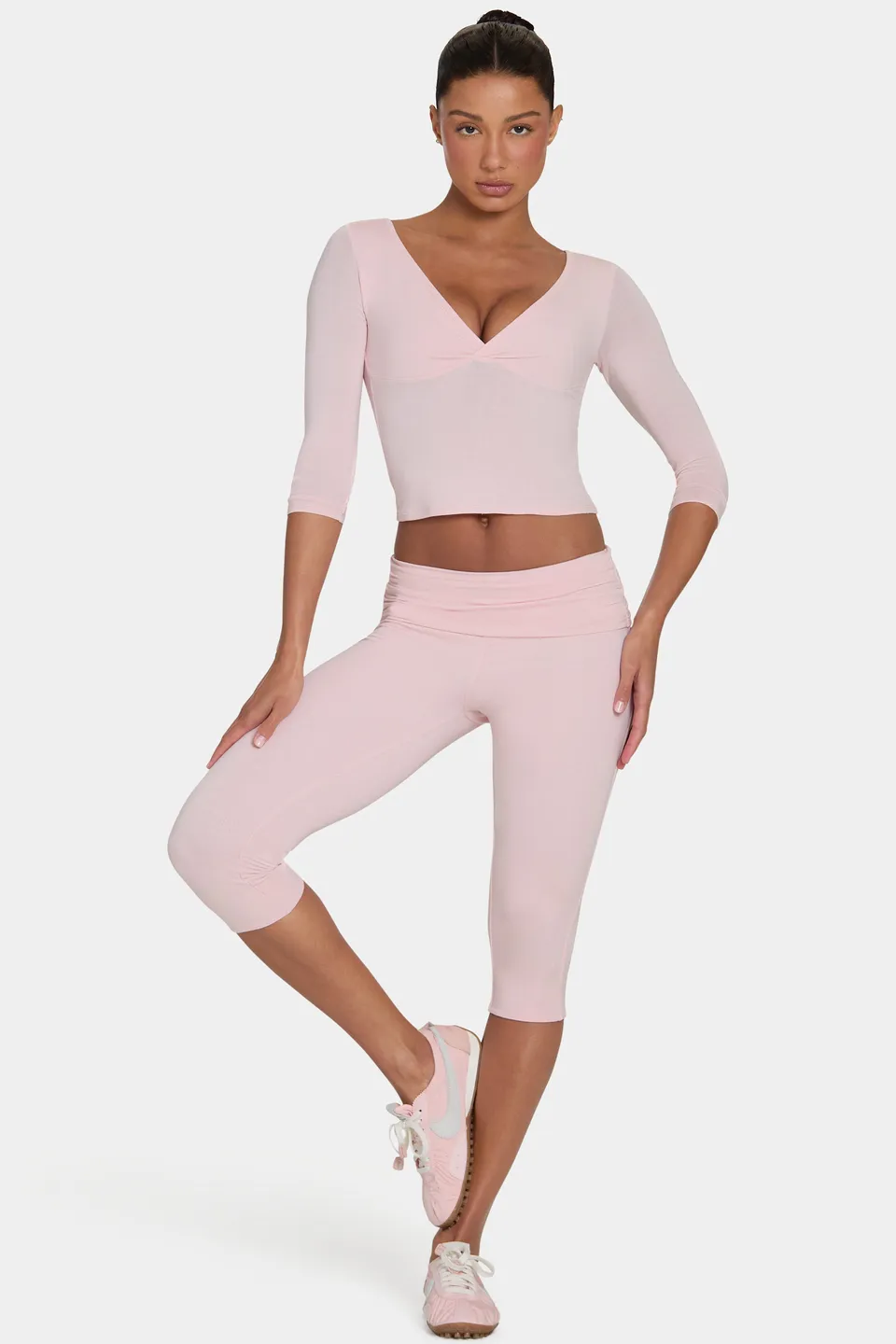 Oh Polly Trousers ButterCloud Capri legging blush sculptant