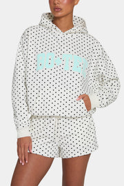 Oh Polly Short sweat coconut pois taille cordon