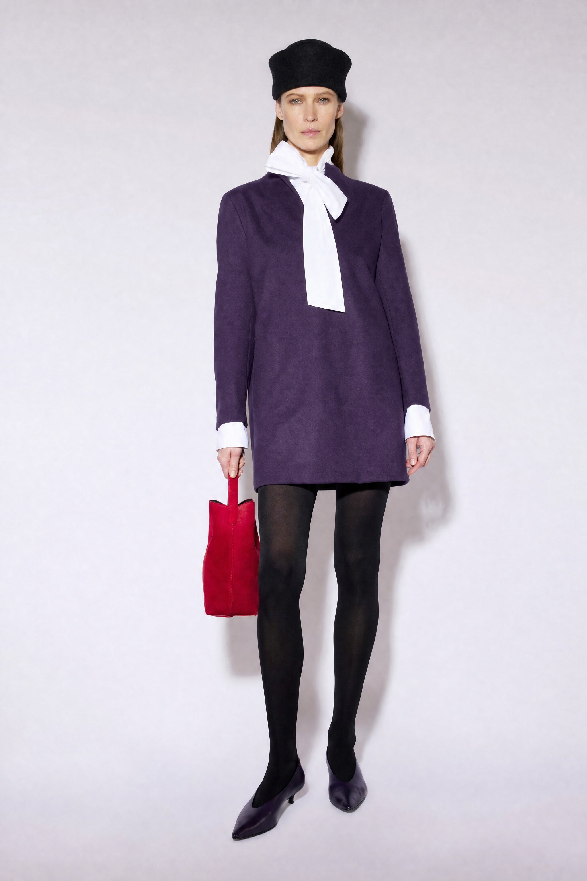 Liviana Conti Lizzie robe mini noire cachemire