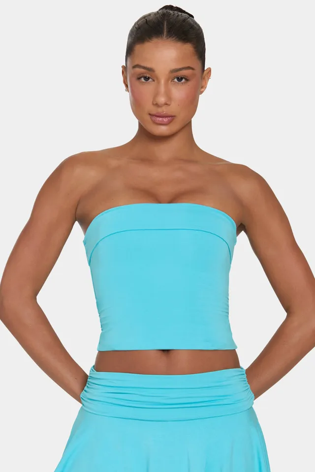Oh Polly ButterCloud top tube bandeau aqua double