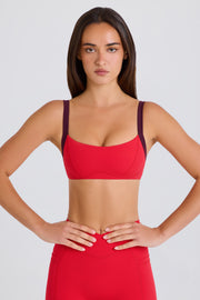 Oh Polly Bo+Tee brassière sport fraise stretch