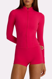 Oh Polly Bo+Tee veste zip rose fuchsia respirante