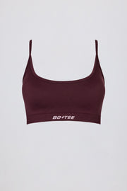 Oh Polly Super Sculpt BT2476 brassière sport bordeaux sans couture