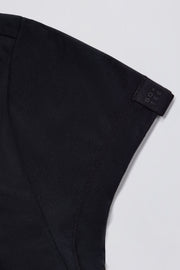 Oh Polly Tops T-shirt longline BT2467 noir dos découpé