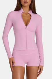 Oh Polly Bo+Tee veste zippée Sweet Pink respirante taille S