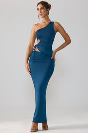 Oh Polly Skirts jupe longue Rowan bleu nuit jersey