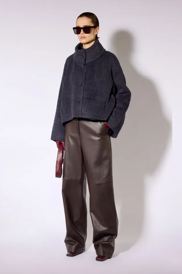 Liviana Conti Lasonne manteau notte bleu nuit taille M