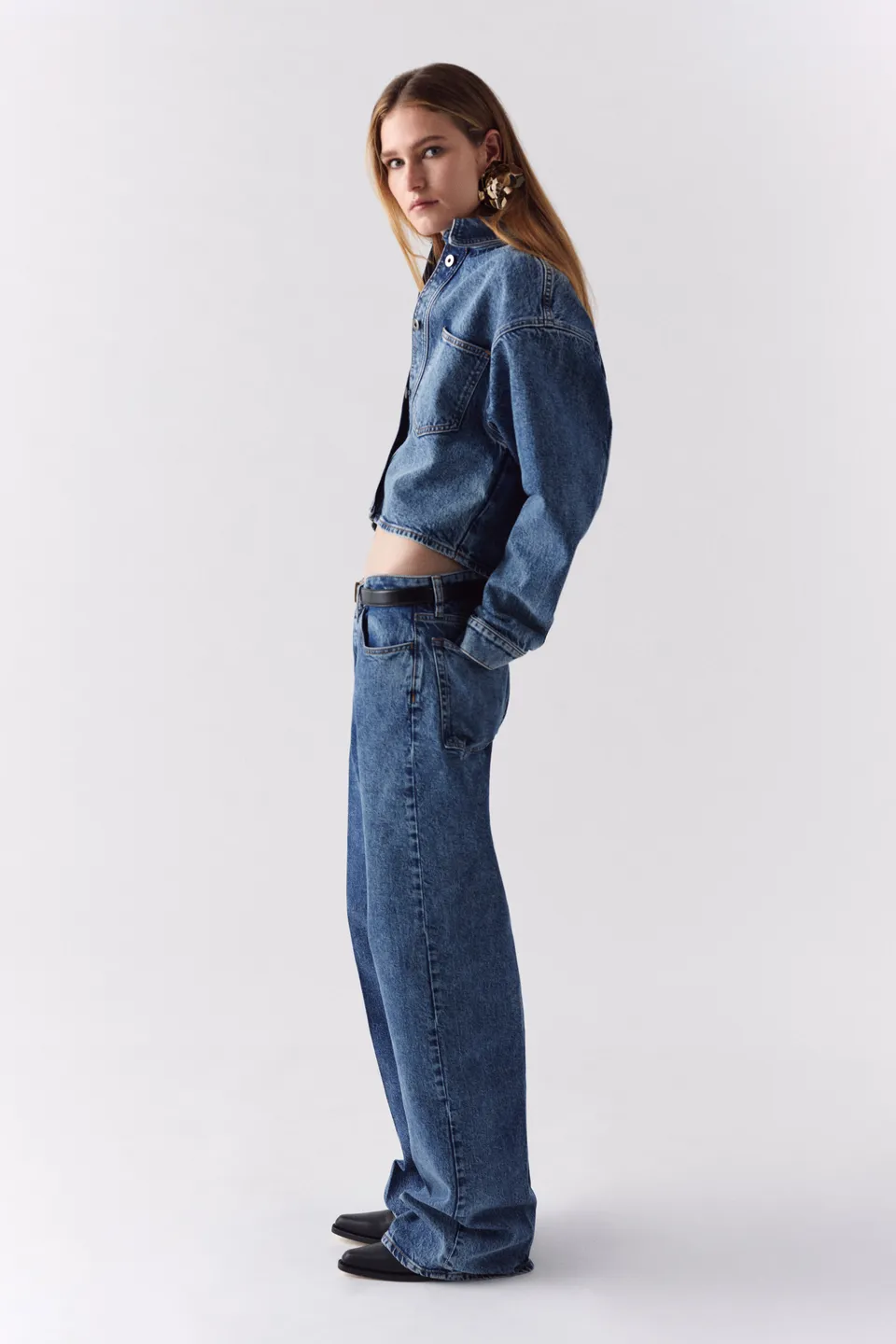 Liviana Conti Bridget veste jean denim bleue taille M