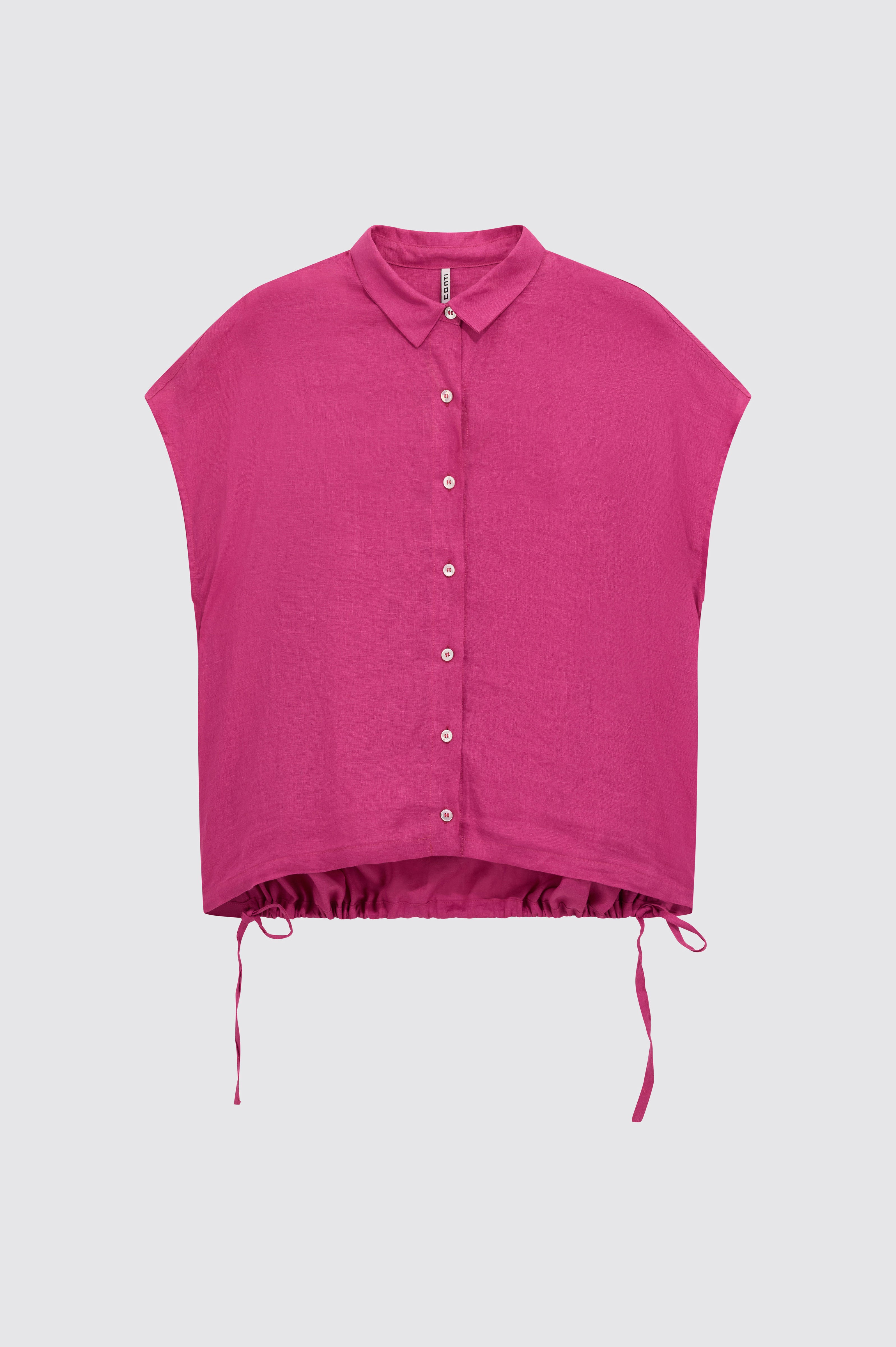 Liviana Conti Myriam chemise lin bougainvillée