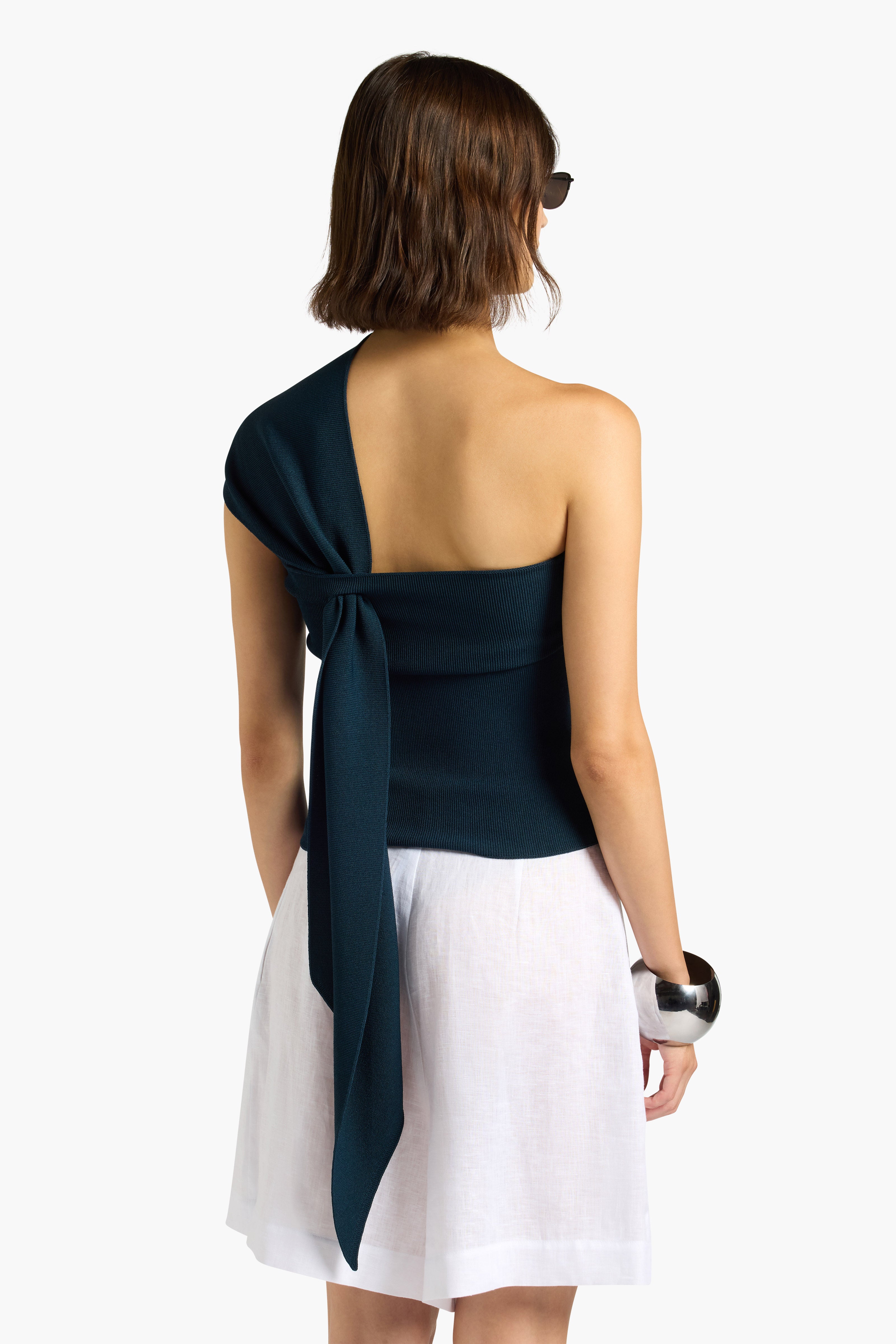 Liviana Conti Danica Top femme bleu XS viscose stretch