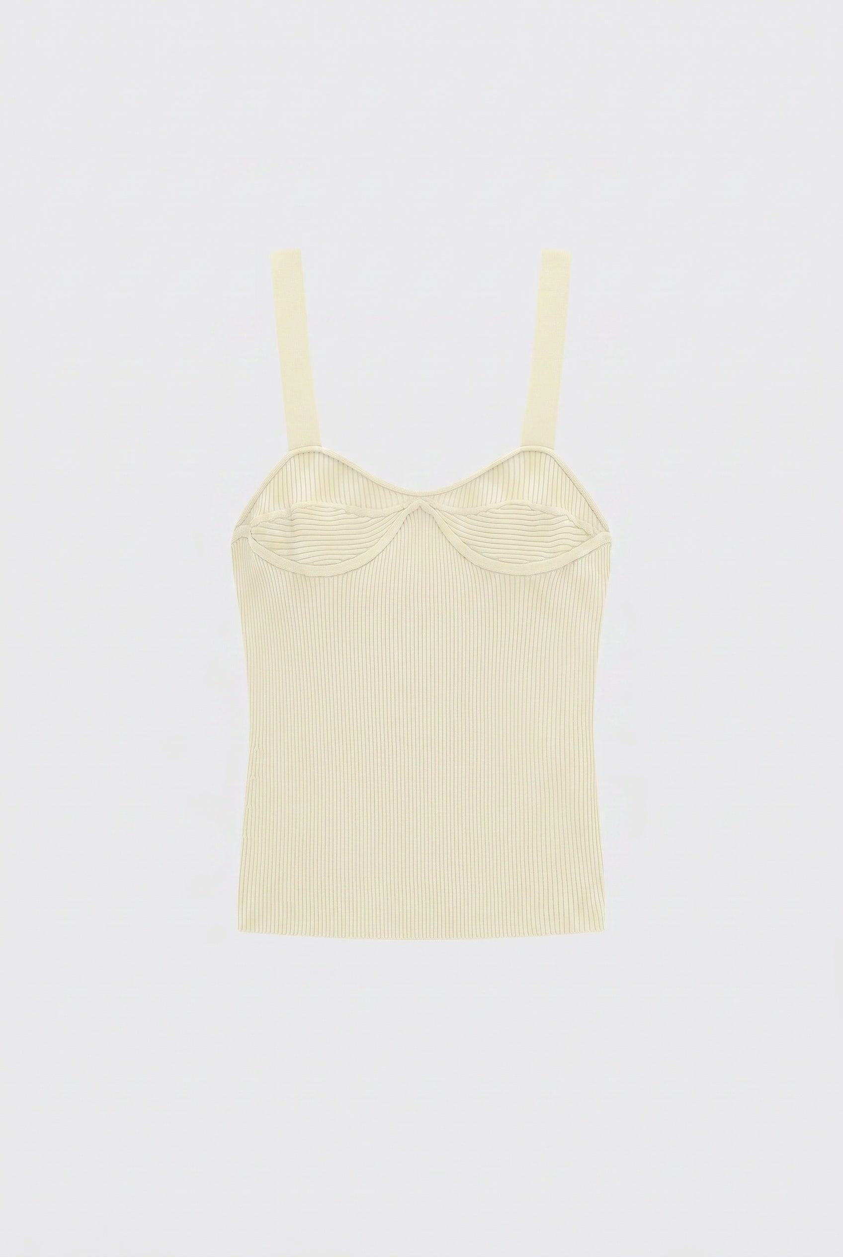 Liviana Conti Amy top femme gris perle bustier nylon