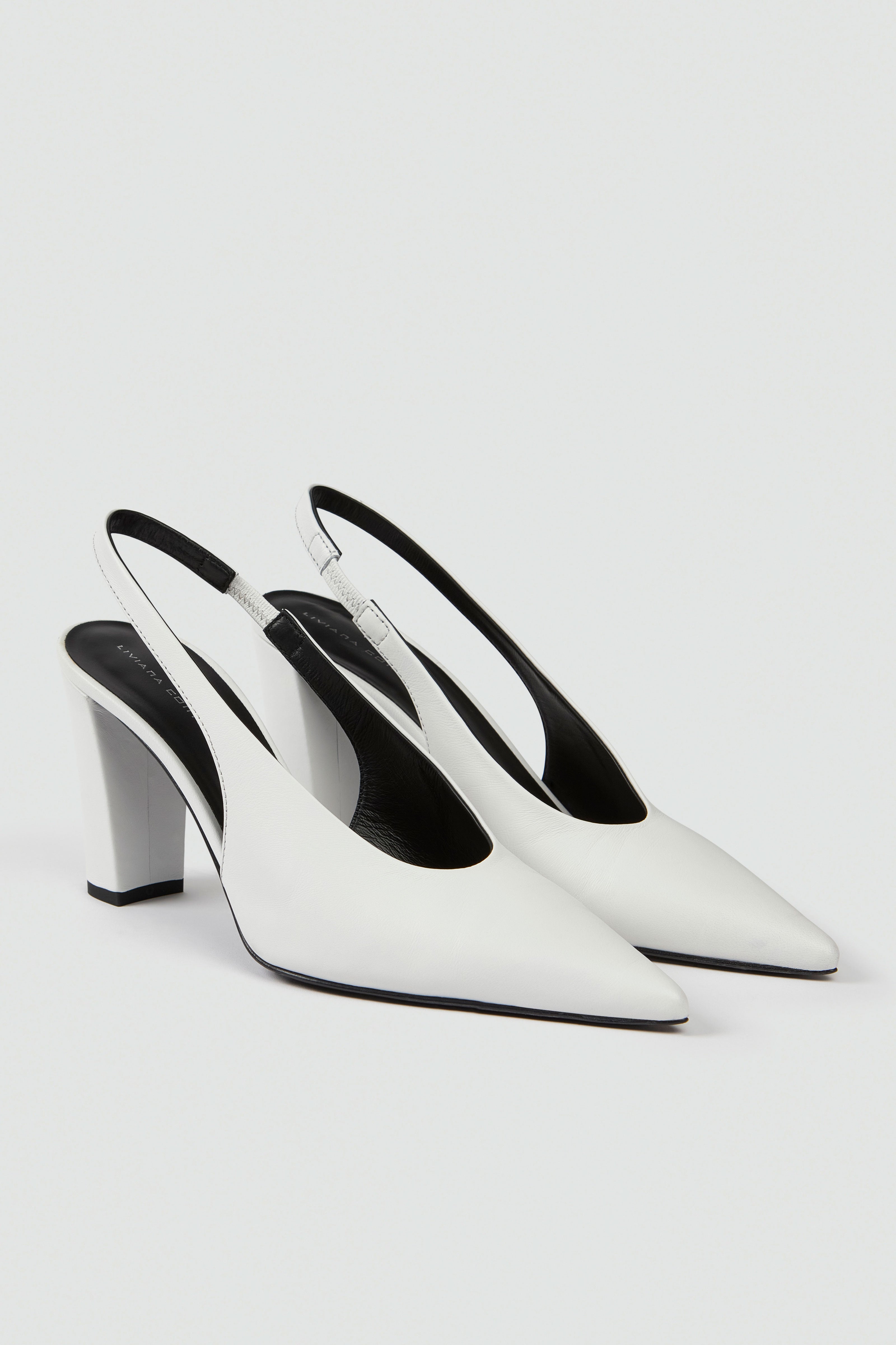 Liviana Conti Carla slingback cuir noir 38 talon 8cm
