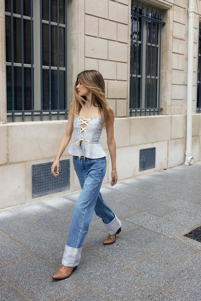 The Ethiquette Narcisse jean denim Atlantis taille M
