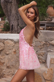 Oh Polly Embellished Mini Robe Baby Pink Sequins Naya