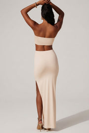 Oh Polly Juniper 7274 robe longue ivoire bandeau