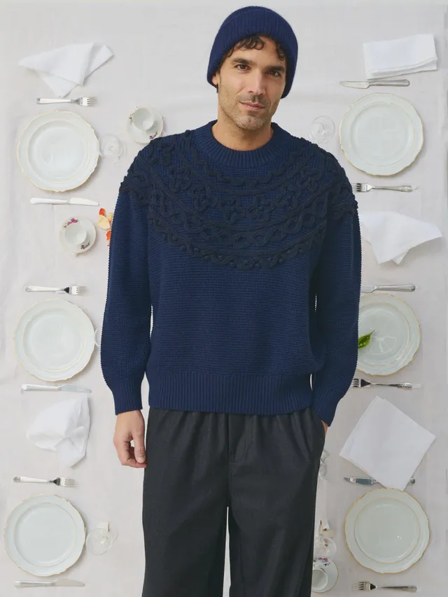 MII À table Pata pull homme maille La Chantilly