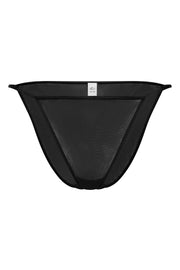 Oh Polly Swim Intimates 6133 Culotte String Bikini Noir Mesh