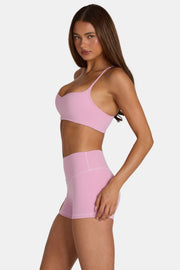 Oh Polly Bo+Tee Brassière sport Sweet Pink maintien léger
