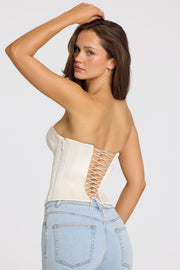 Oh Polly Araminta 11361 Top Corset Satin Ivoire