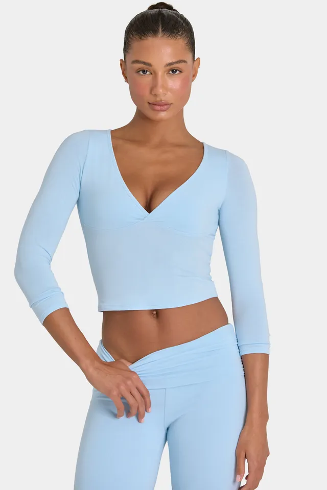 Oh Polly ButterCloud Top manches 3/4 sky stretch