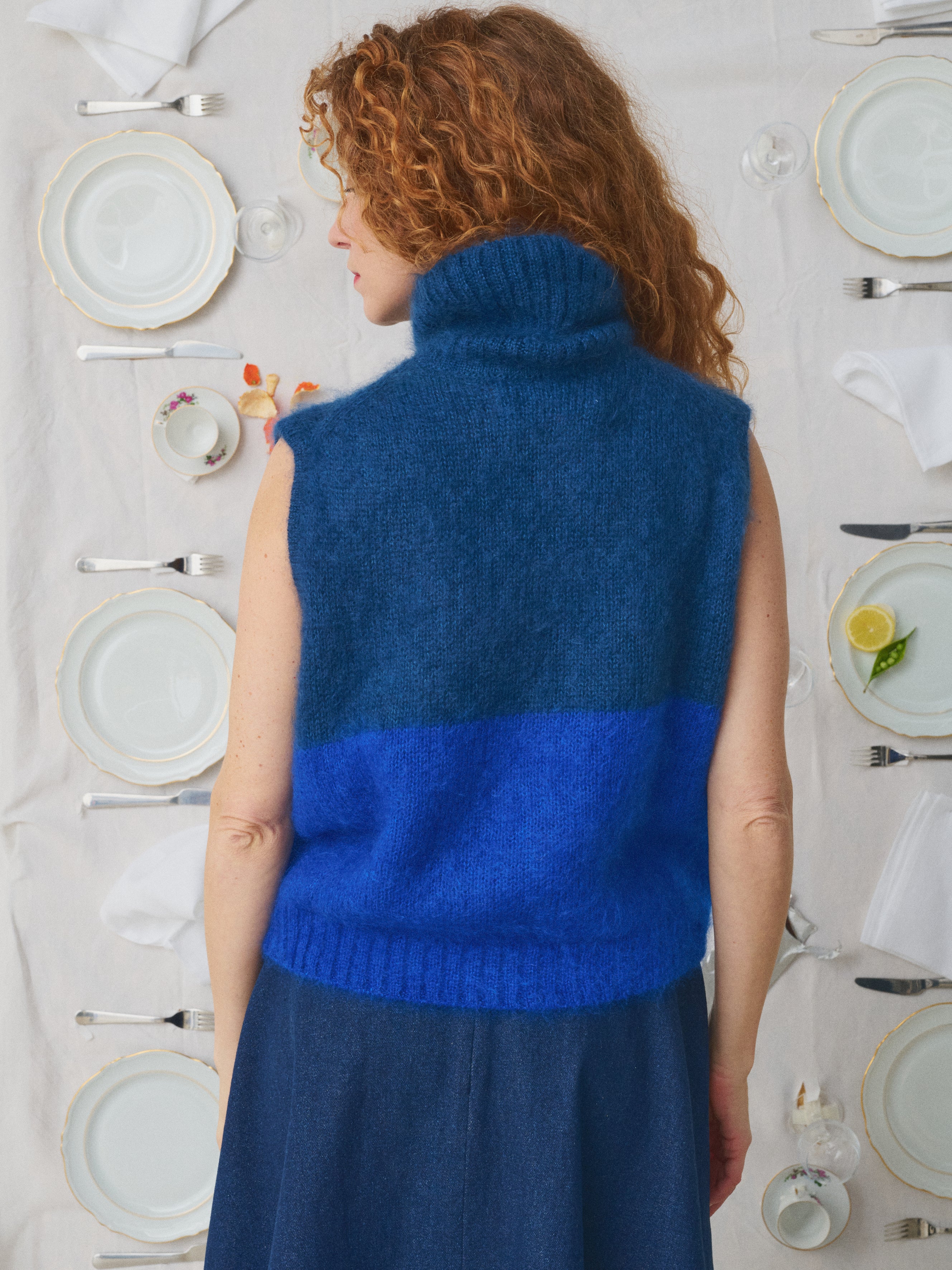 MII Mii à table Pull Loise mohair soie La Table