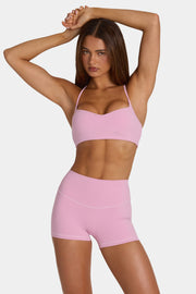 Oh Polly Bo+Tee Brassière sport Sweet Pink maintien léger